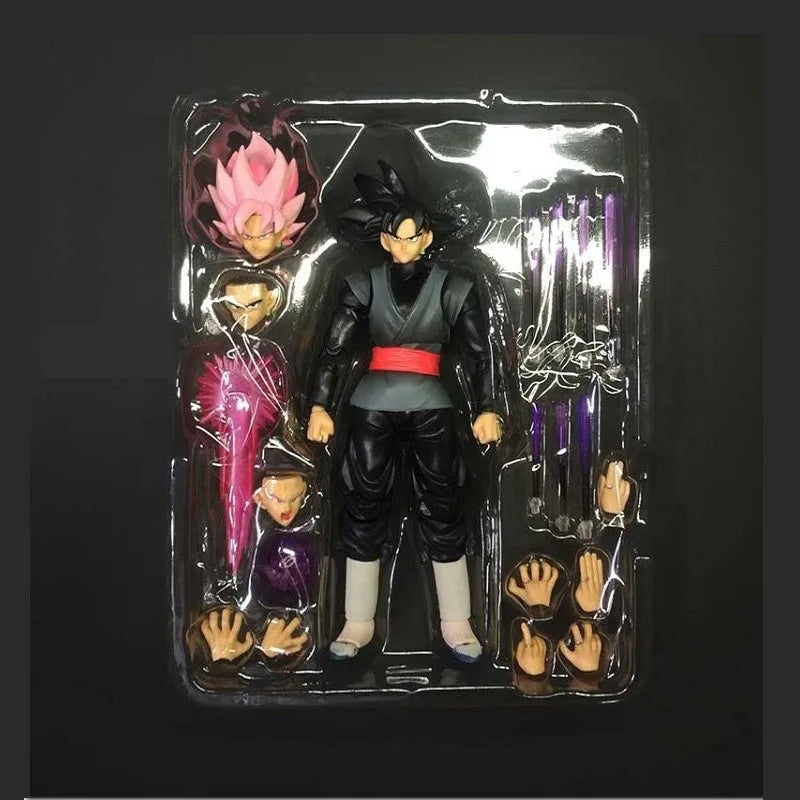 Goku Black Action Figure - Base Form & Super Saiyan Rosé Dual Set