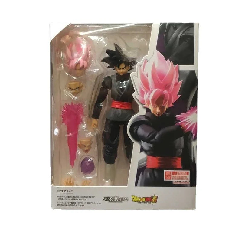 Goku Black Action Figure - Base Form & Super Saiyan Rosé Dual Set