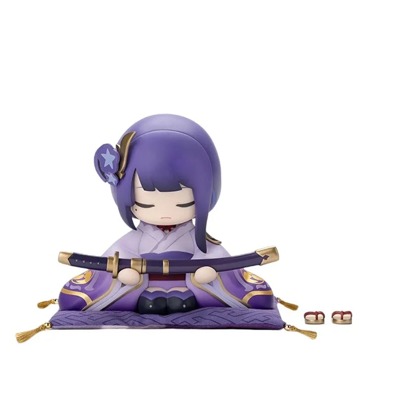 10CM Genshin Impact Beelzebul Xiao Klee Anime Figure Cute Doll Sitting Model