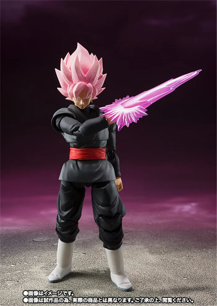 14cm Dragon Ball Black Goku Zamasu Anime Action Figure Super Saiyan Movie Version Dbz Model Multiple Accessories Toys Gifts