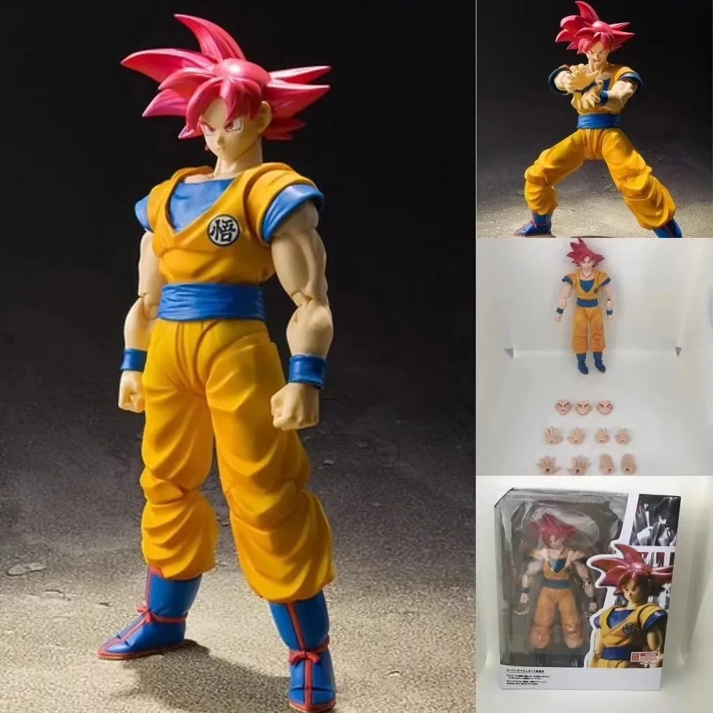 14cm Dragon Ball Black Goku Zamasu Anime Action Figure Super Saiyan Movie Version Dbz Model Multiple Accessories Toys Gifts