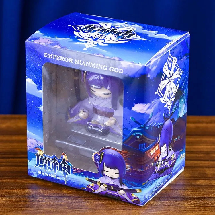 10CM Genshin Impact Beelzebul Xiao Klee Anime Figure Cute Doll Sitting Model