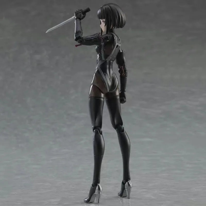 Black-Hat Samurai Articulated Figure with Katana