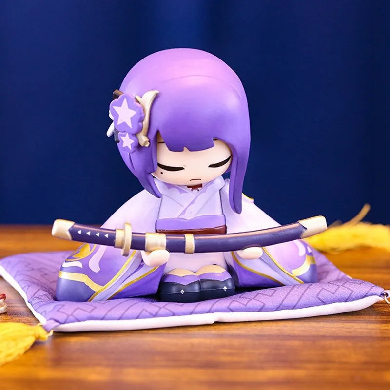 10CM Genshin Impact Beelzebul Xiao Klee Anime Figure Cute Doll Sitting Model