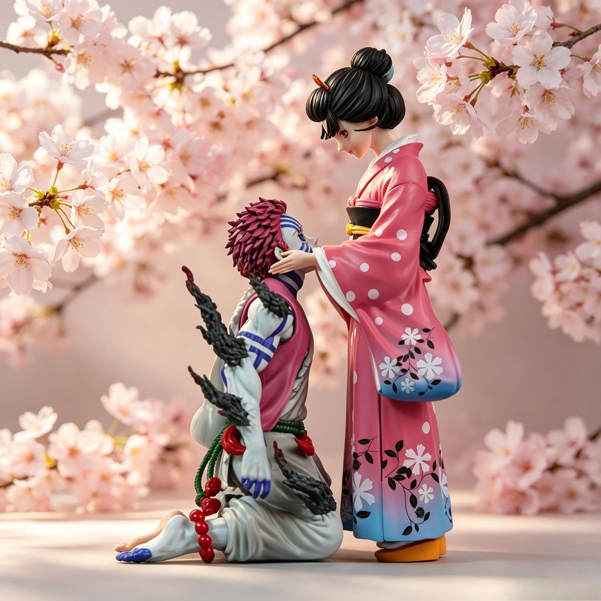 Demon Slayer Akaza & Koyuki PVC Display Statue