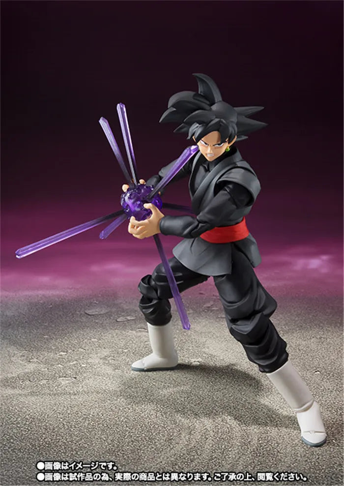 14cm Dragon Ball Black Goku Zamasu Anime Action Figure Super Saiyan Movie Version Dbz Model Multiple Accessories Toys Gifts