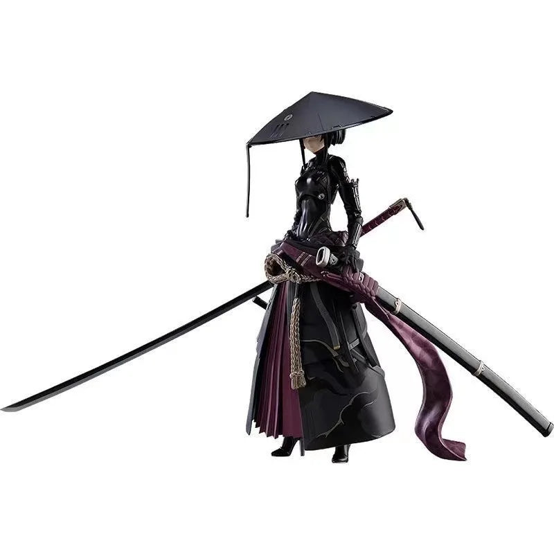 Black-Hat Samurai Articulated Figure with Katana