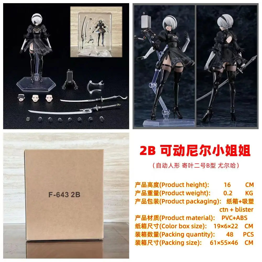 NieR: Automata 2B & A2 Articulated Figures – Replica Models